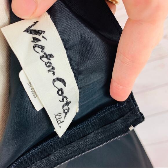 Victor Costa vintage black strapless size 10 70’s - Picture 7 of 8